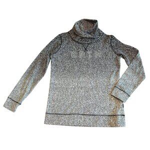 Burton BRTN Josie Mock Neck Sweater Pullover Cotton Blend Size Medium Women's